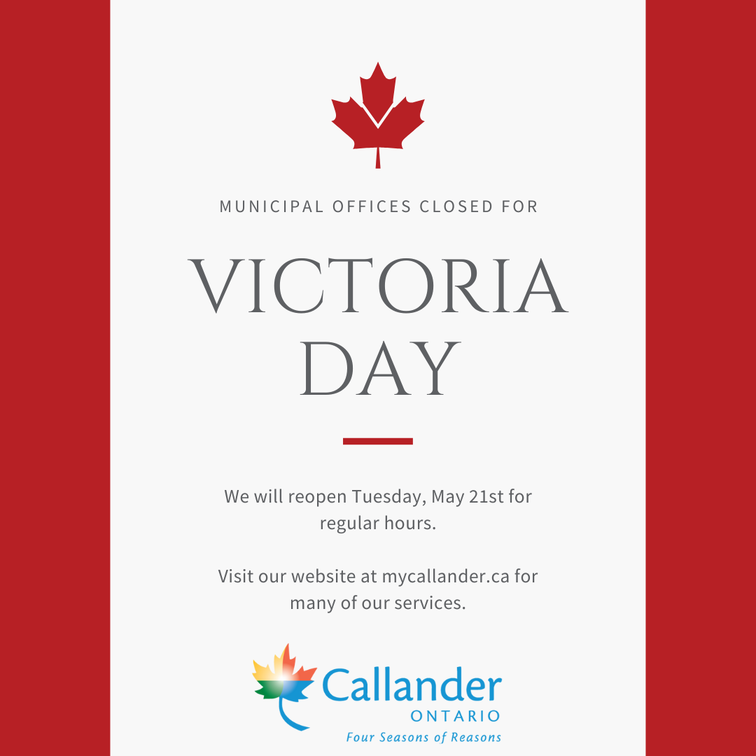 Closed Monday May 20th, for Victoria Day!